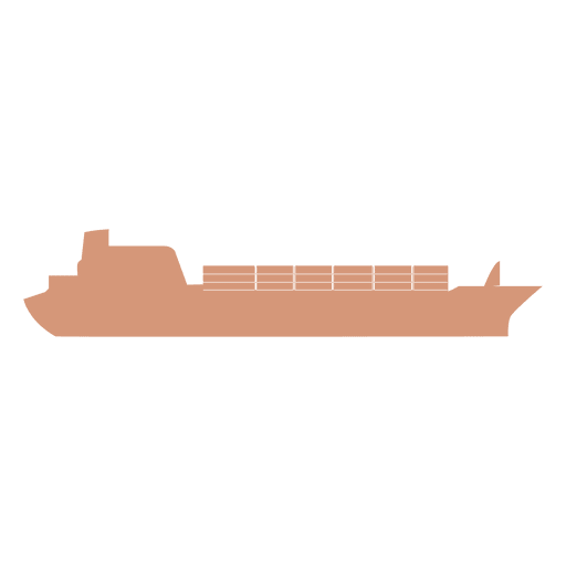 Versand Fracht Silhouette PNG-Design