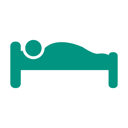 Sleeping bed real estate icon PNG Design