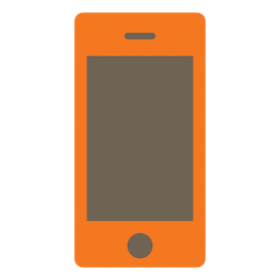 Silueta de dispositivo de teléfono inteligente Transparent PNG
