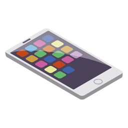 Smart phone isometric style PNG Design