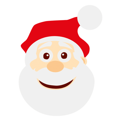 Smiley Weihnachtsmann Emoticon PNG-Design