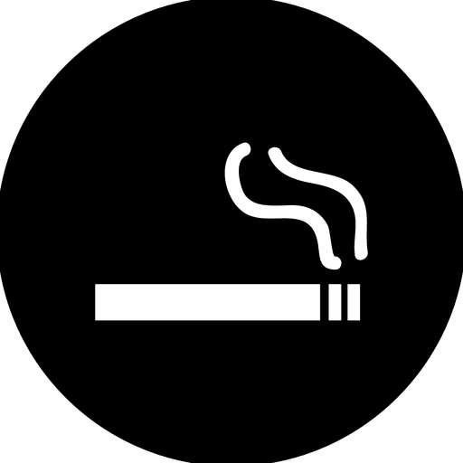 Rauchrunde Symbol PNG-Design