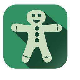 Snowman christmas doll square icon PNG Design