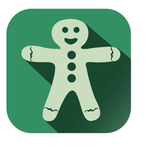 Ícone quadrado do boneco de neve de natal Desenho PNG