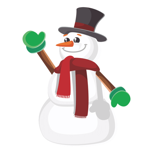 Desenho animado do boneco de neve