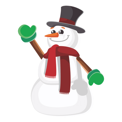 Snowman funny cartoon - Transparent PNG & SVG vector file