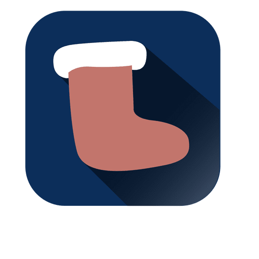 Sock blue square icon PNG Design