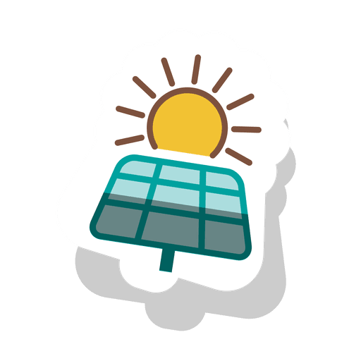 Sonnenkollektor sticker.svg PNG-Design