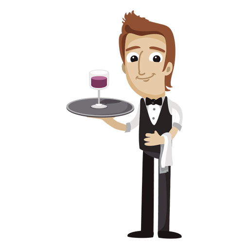 Sommelier funny cartoon profession - Transparent PNG & SVG ...
