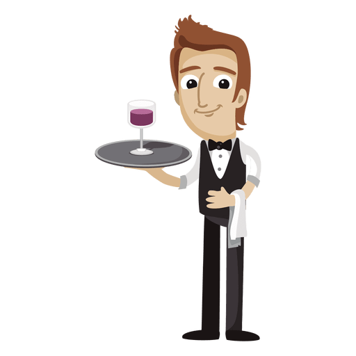 Sommelier funny cartoon profession