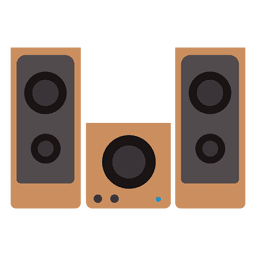 Conjunto de alto-falantes de caixa de som Desenho PNG
