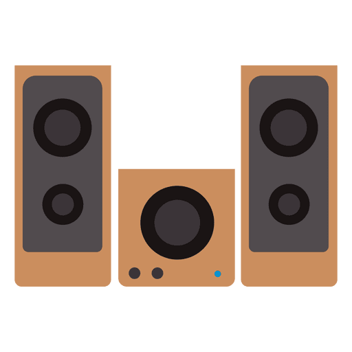 Soundbox-Lautsprecher eingestellt PNG-Design