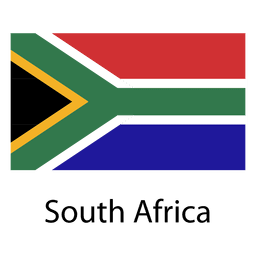 South africa national flag Transparent PNG
