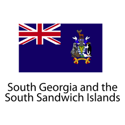 South georgia and the south sandwich national flag PNG Design