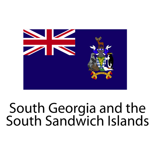 South georgia and the south sandwich national flag PNG Design