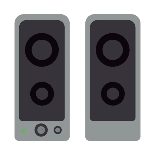 Lautsprecher flaches Symbol PNG-Design