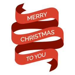 Etiqueta giratória de fita vermelha de Natal Desenho PNG