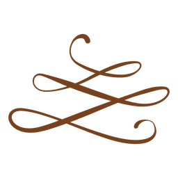 Spirale Blumenverzierung PNG-Design