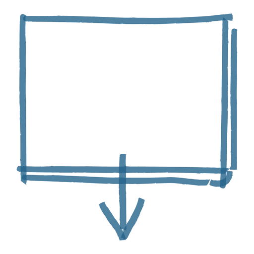 Square arrow message box PNG Design