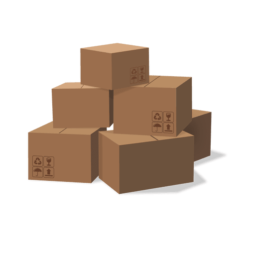 Download Stack of cardboard boxes - Transparent PNG & SVG vector file