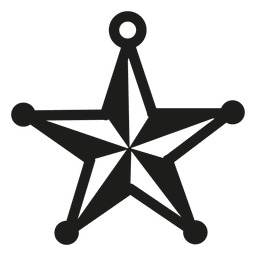Ícone estrela de natal Desenho PNG