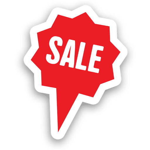 Star bubble sale sticker PNG Design