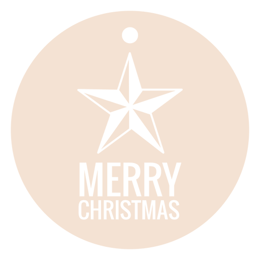 Etiqueta troquelada estrella navidad Diseño PNG