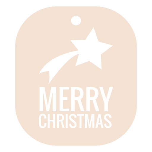 Insignia de Navidad troquelada estrella Diseño PNG
