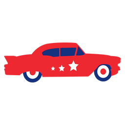 Bandera de coche de Estados Unidos estrella Diseño PNG