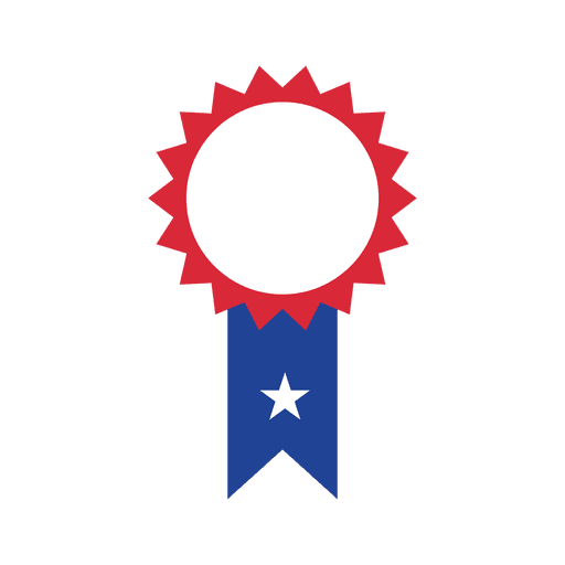 Distintivo de bandeira estrela EUA