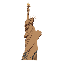 Estatua de la Libertad Diseño PNG