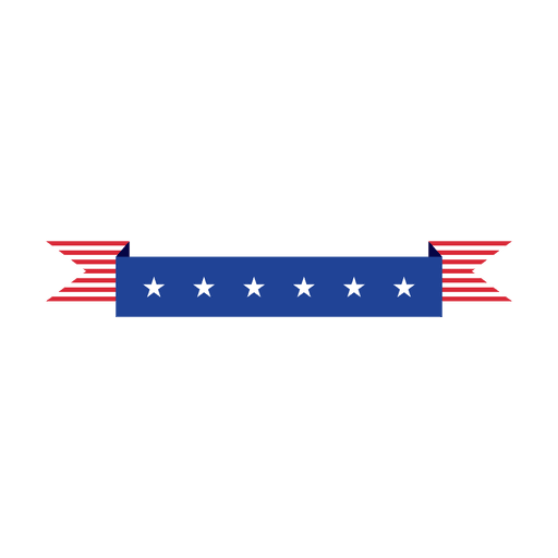 Download Stripy folded usa flag ribbon - Transparent PNG & SVG ...