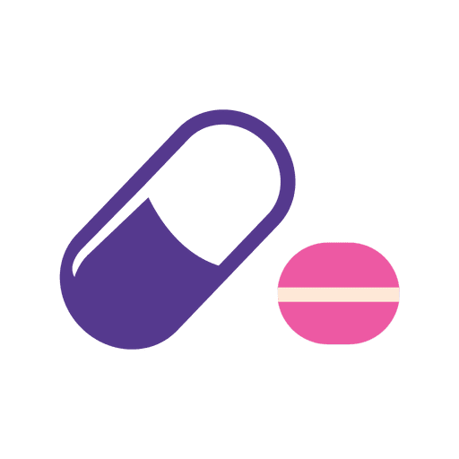 Tablet capsule medicine icon PNG Design