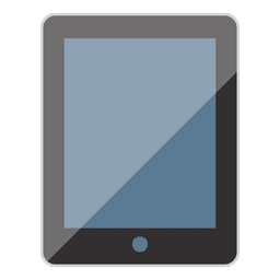Tablet flat icon PNG Design