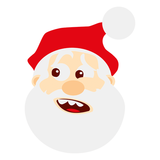 Weihnachtsmann Emoticon sprechen PNG-Design
