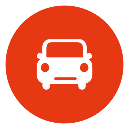 Icono de círculo de taxi Diseño PNG