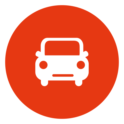 Taxi circle icon