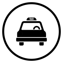 Ícone de viagem de táxi Desenho PNG