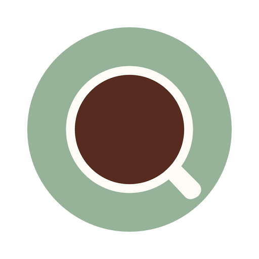 Coffee plate cup icon