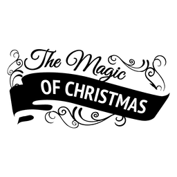 A magia do rótulo de natal Desenho PNG