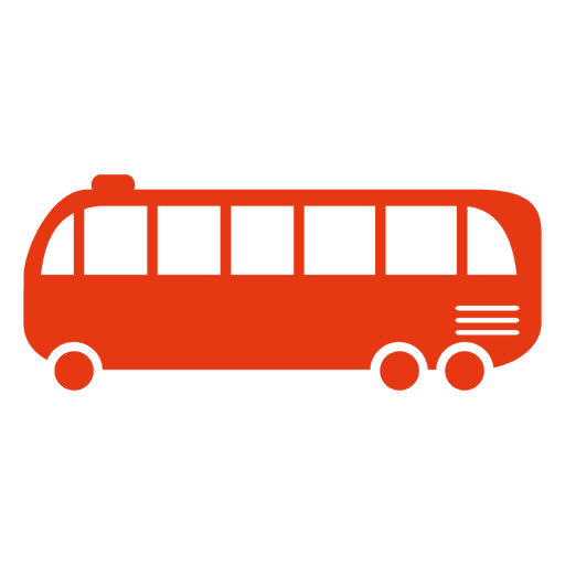 Tour bus silueta Diseño PNG