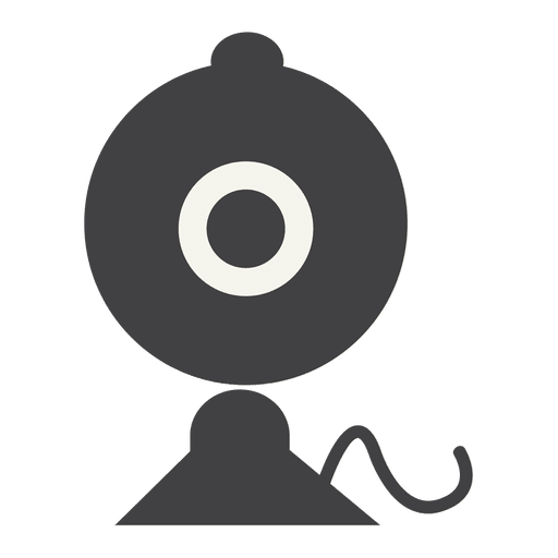 Icono plano de webcam Diseño PNG