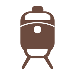 Train transport silhouette