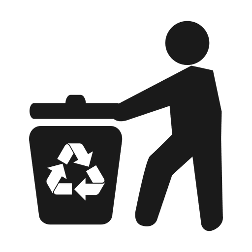 Müllrecycling man.svg PNG-Design