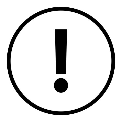 Ausrufezeichen Symbol PNG-Design
