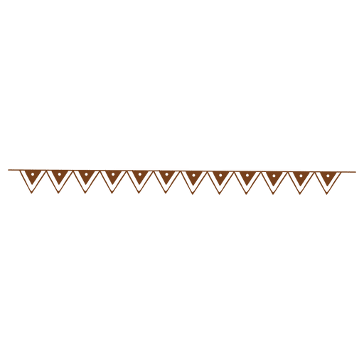 Dreieck Punkt Grenze Ornament PNG-Design