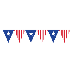 Triangles bandeira dos EUA Desenho PNG