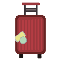 Icono de viaje de equipaje trolley Transparent PNG