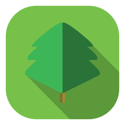 Two fold tree icon Transparent PNG