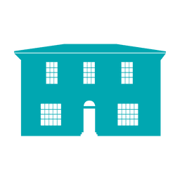 Ícone de prédio de dois andares Desenho PNG